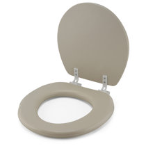 Cushioned vinyl deals elongated toilet seat